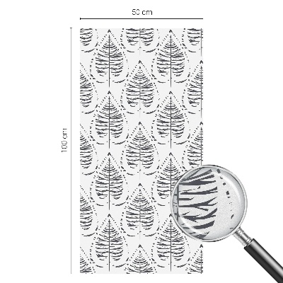 Nepriehľadná fólia na okno Listová elegancia