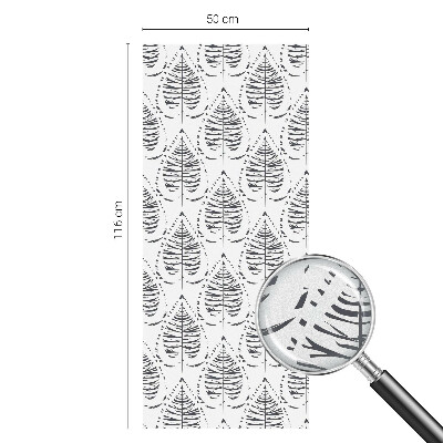 Nepriehľadná fólia na okno Listová elegancia