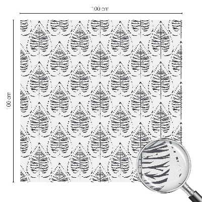 Nepriehľadná fólia na okno Listová elegancia