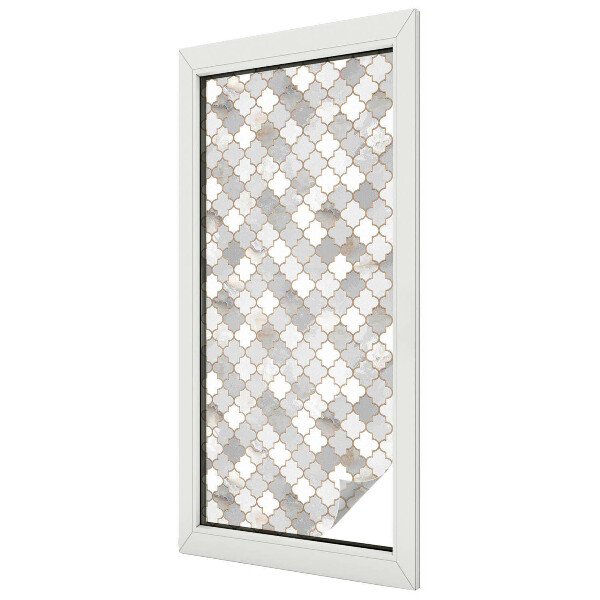 Samolepiaca fólia na sklo vitrážová Geometrická mozaika