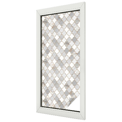 Samolepiaca fólia na sklo vitrážová Geometrická mozaika