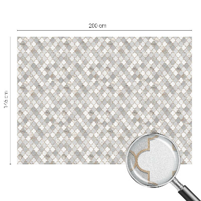 Samolepiaca fólia na sklo vitrážová Geometrická mozaika