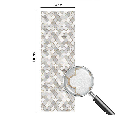 Samolepiaca fólia na sklo vitrážová Geometrická mozaika
