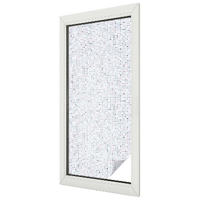 Matná fólia na okno vitráž Pastelové bodky