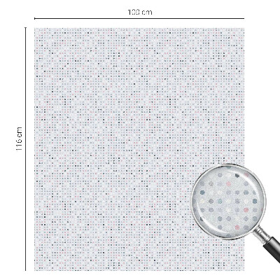 Matná fólia na okno vitráž Pastelové bodky