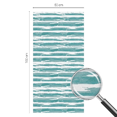 Samolepiaca fólia na sklo vitrážová Zelené pruhy