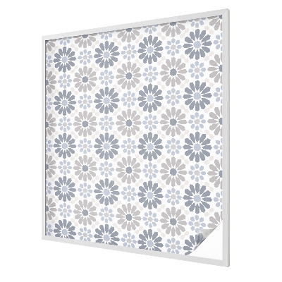 Ochranná fólia na sklo vitráž Kvetinová mozaika