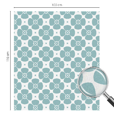 Fólia na sklo na ochranu súkromia Kvetinová symetria