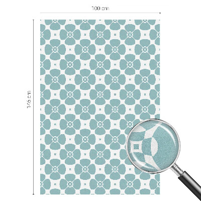 Fólia na sklo na ochranu súkromia Kvetinová symetria