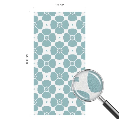 Fólia na sklo na ochranu súkromia Kvetinová symetria