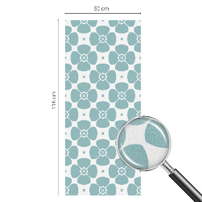 Fólia na sklo na ochranu súkromia Kvetinová symetria