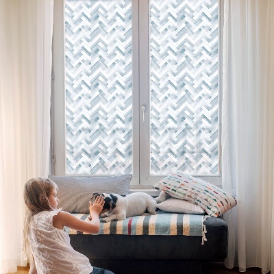 Samolepiaca fólia na sklo vitrážová Geometrický vzor