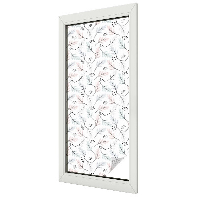 Nepriehľadná fólia na okno Listy rastlín