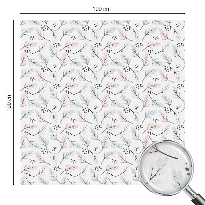 Nepriehľadná fólia na okno Listy rastlín