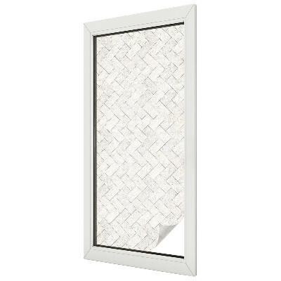 Ochranná fólia na sklo vitráž Motív rybej kosti