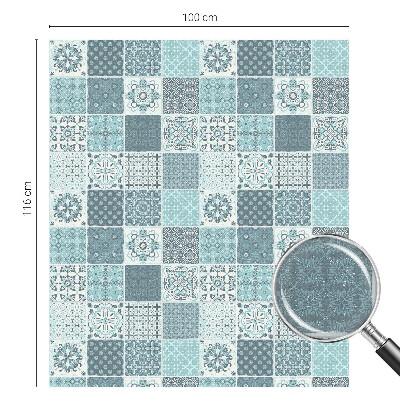 Matná fólia na okno vitráž Boho dlaždice