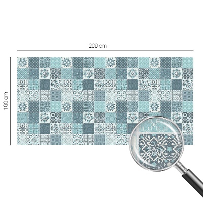 Matná fólia na okno vitráž Boho dlaždice