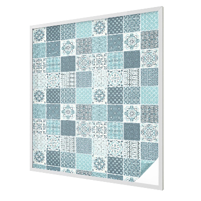 Matná fólia na okno vitráž Boho dlaždice