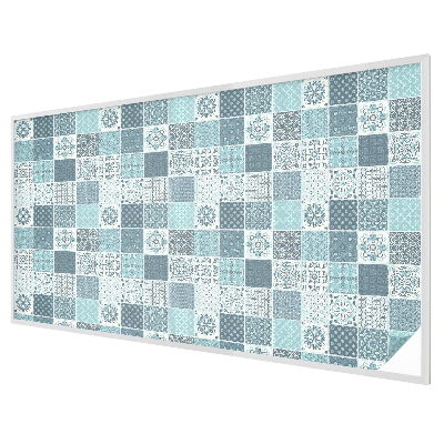 Matná fólia na okno vitráž Boho dlaždice