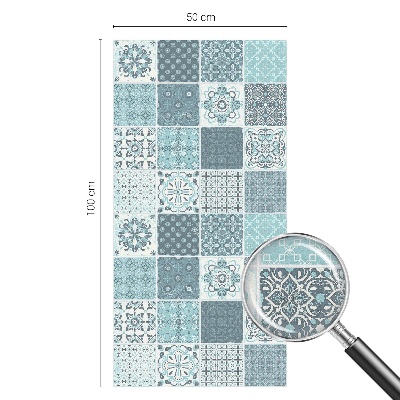 Matná fólia na okno vitráž Boho dlaždice