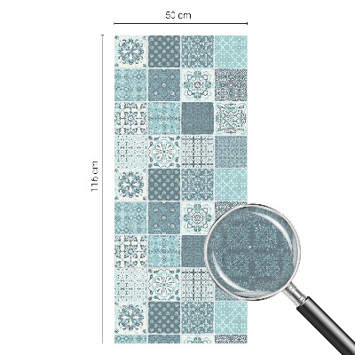 Matná fólia na okno vitráž Boho dlaždice