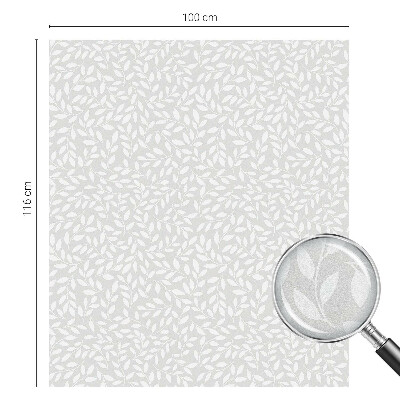 Ochranná fólia na sklo vitráž Listový vzor