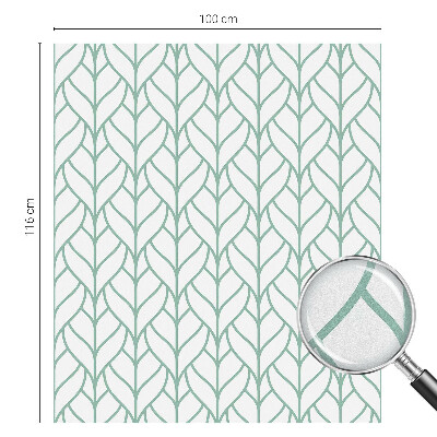 Samolepiaca fólia na sklo vitrážová Symetria rastlín