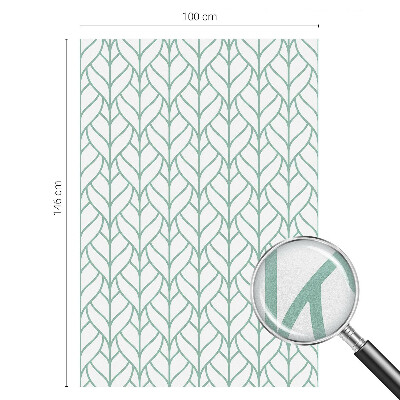 Samolepiaca fólia na sklo vitrážová Symetria rastlín