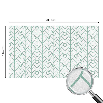 Samolepiaca fólia na sklo vitrážová Symetria rastlín