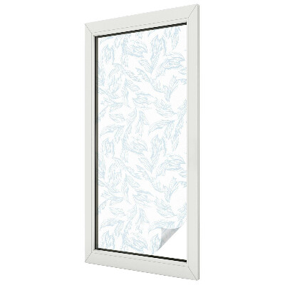 Samolepiaca fólia na sklo vitrážová Éterické listy