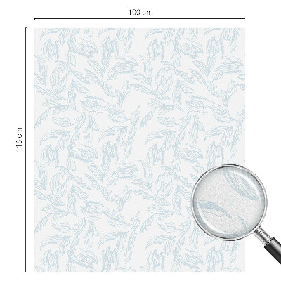 Samolepiaca fólia na sklo vitrážová Éterické listy