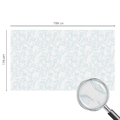 Samolepiaca fólia na sklo vitrážová Éterické listy