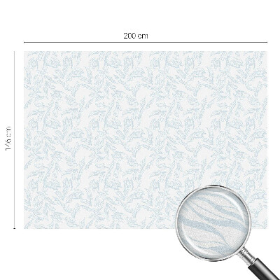 Samolepiaca fólia na sklo vitrážová Éterické listy