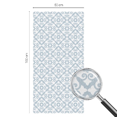 Ochranná fólia na sklo vitráž Modré ozdoby