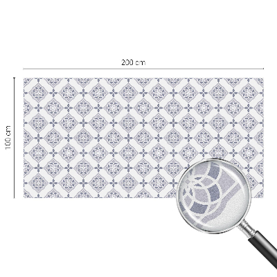 Fólia na sklo na ochranu súkromia Kvetinové kosoštvorce