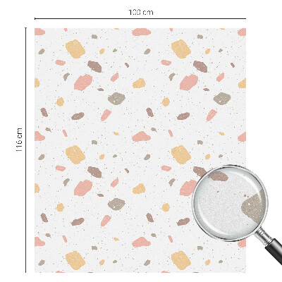 Fólia na sklo na ochranu súkromia Abstraktné terazzo