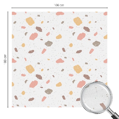 Fólia na sklo na ochranu súkromia Abstraktné terazzo