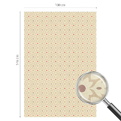 Matná fólia na okno vitráž Kvetinové vzory