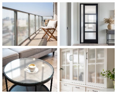 Samolepiaca fólia na sklo vitrážová Drobné body