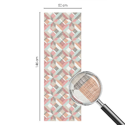 Fólia na sklo na ochranu súkromia Geometrické kosoštvorce