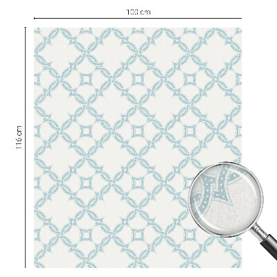 Ochranná fólia na sklo vitráž Modrá geometria