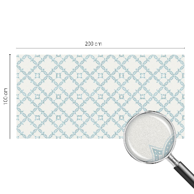 Ochranná fólia na sklo vitráž Modrá geometria