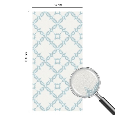 Ochranná fólia na sklo vitráž Modrá geometria