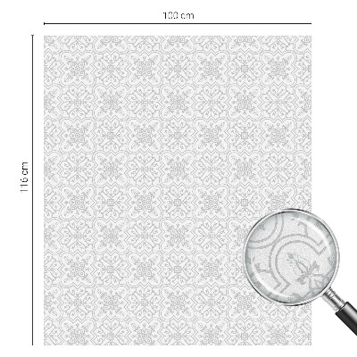Samolepiaca fólia na sklo vitrážová Kvetinová symetria