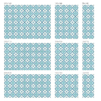 Matná fólia na okno vitráž Klasická symetria