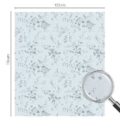 Fólia na sklo na ochranu súkromia Jemné kvety