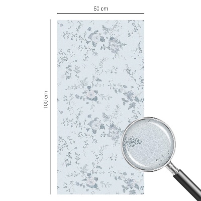 Fólia na sklo na ochranu súkromia Jemné kvety