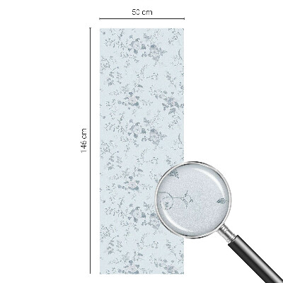 Fólia na sklo na ochranu súkromia Jemné kvety