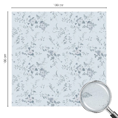 Fólia na sklo na ochranu súkromia Jemné kvety