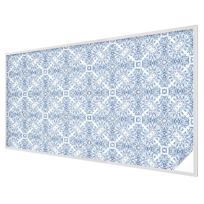 Ochranná fólia na sklo vitráž Modré dlaždice